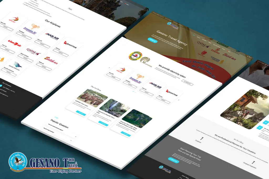 Website Gesano Travel Agency